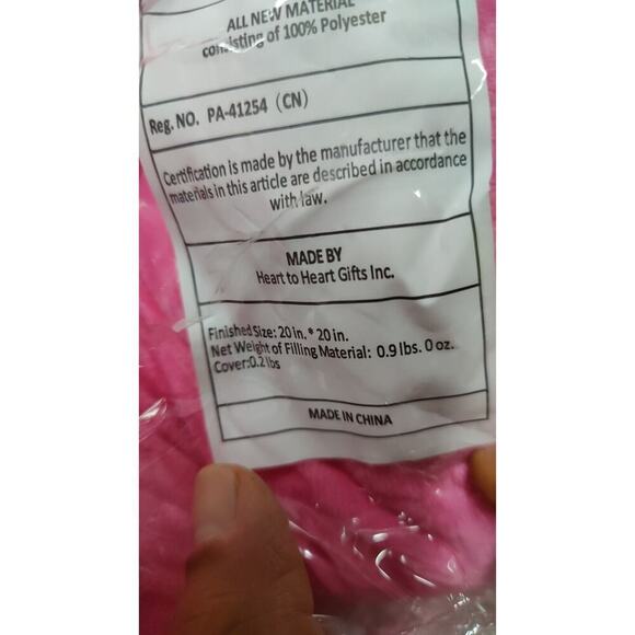 Flower Floor Pillow Seating Cushion - Cute Room Decor for Girls Pink 20x20 in - Picture 5 of 8